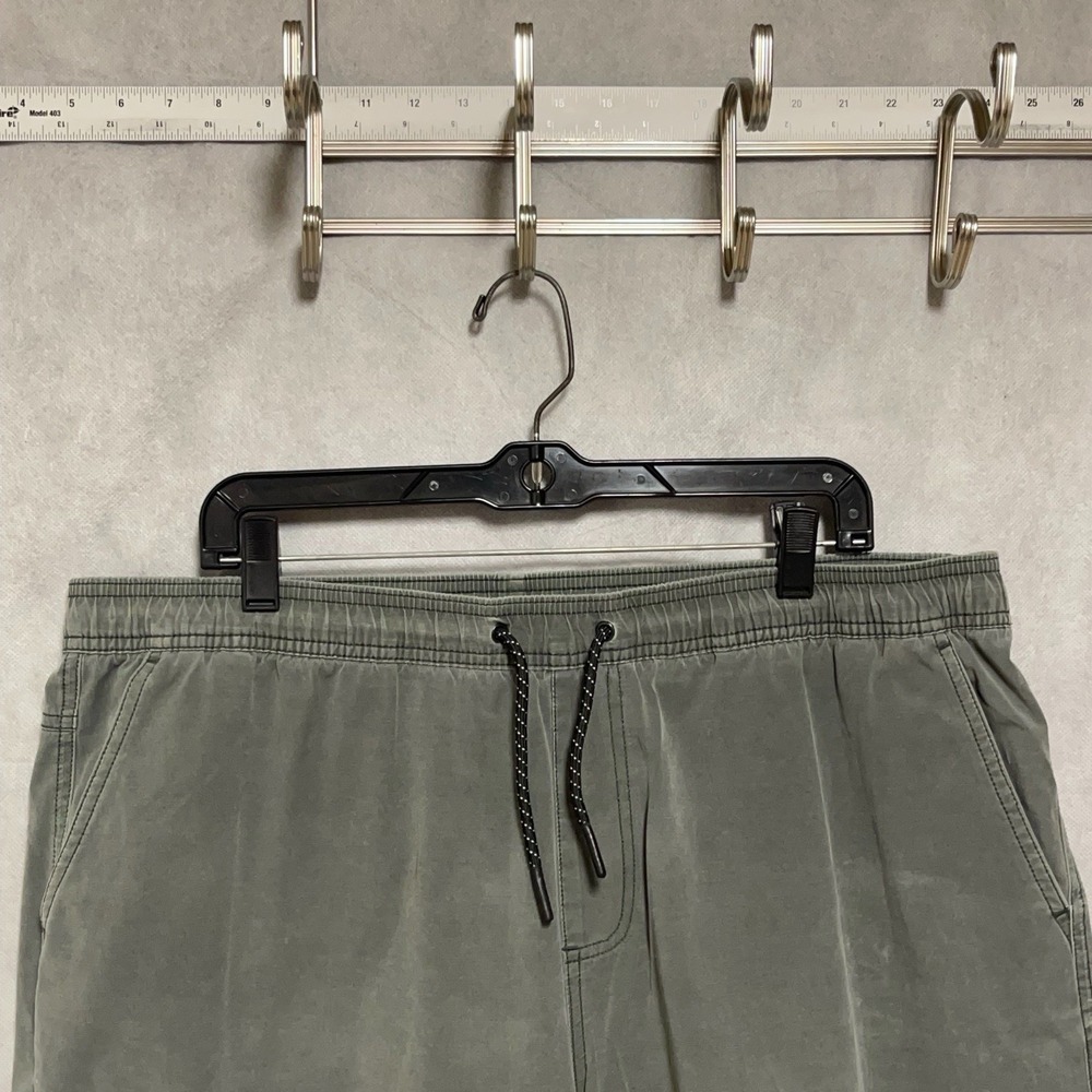 Bear Bottom Shorts Men 2XL - 7" Green Woven Chino Lightweight Pull On Active 38
